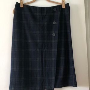 J. Jill Knit Faux Wrap Skirt Sz M